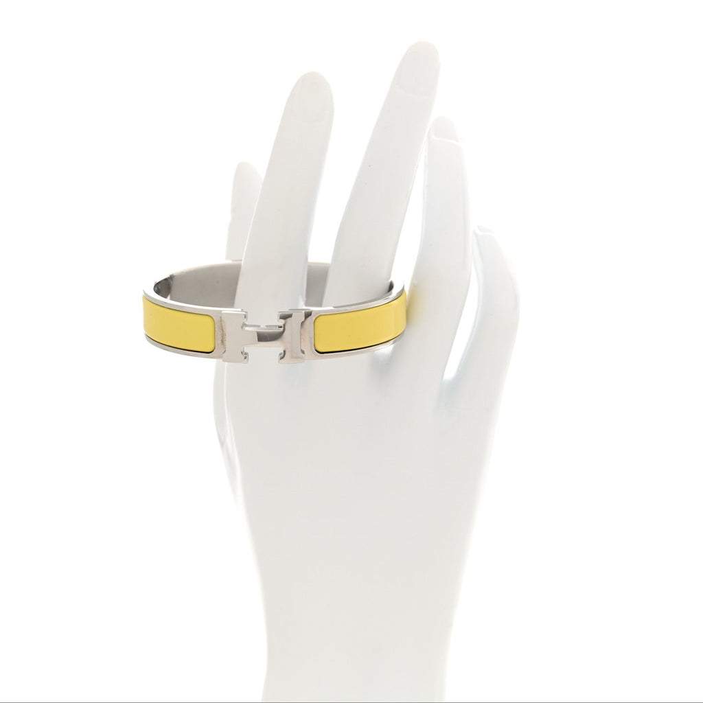 エルメス エナメル ナロウ Clic Clac H ブレスレット PM イエ Tennis (代金引換)