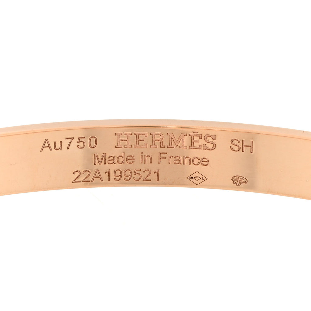 エルメス 18Kローズゴールドダイヤモンド PMケリー ブレスレット SH (代金引換)