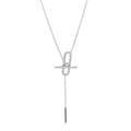 エルメス 18K ホワイトゴールド ダイヤモンド PM エヴェル・チェーン・ダンブル ネックレス ST (代金引換)