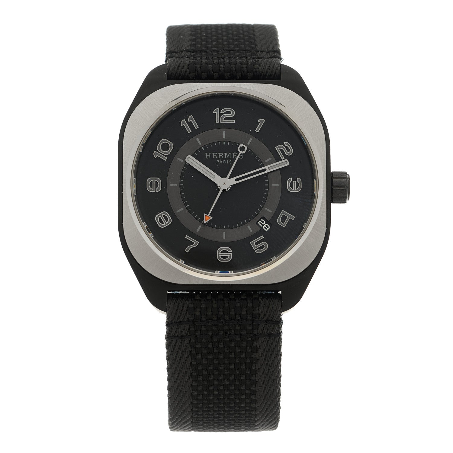 エルメス DLCコーティングチタニウムラバー 39mm H08 自動巻き腕時計 ノワール (代金引換)