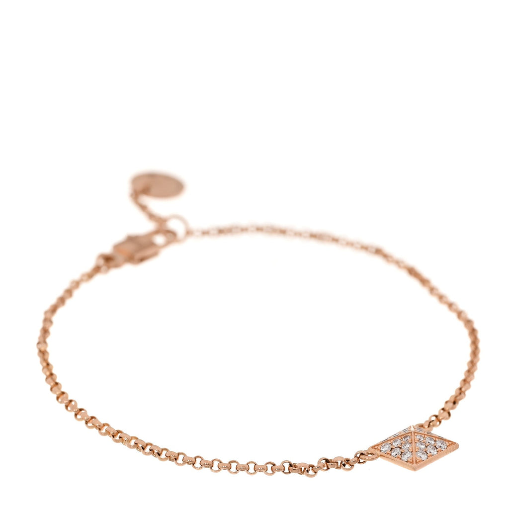 エルメス 18K ローズゴールド ダイヤモンド クル ド ア ブレスレット (代金引換)