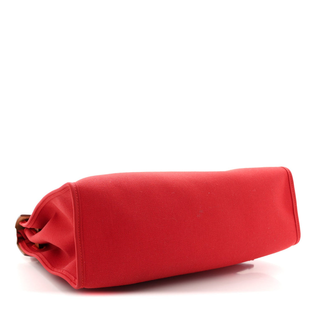 エルメス ヴァッシュ ハンター トワイル Herbag Zip 31 PM ルージュトマト ナチュラル (代金引換)