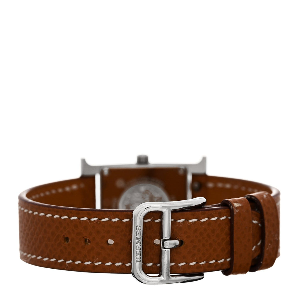 エルメス ステンレススチール エプソム 21mm ユール H アワー クォーツウォッチ ゴールド (代金引換)