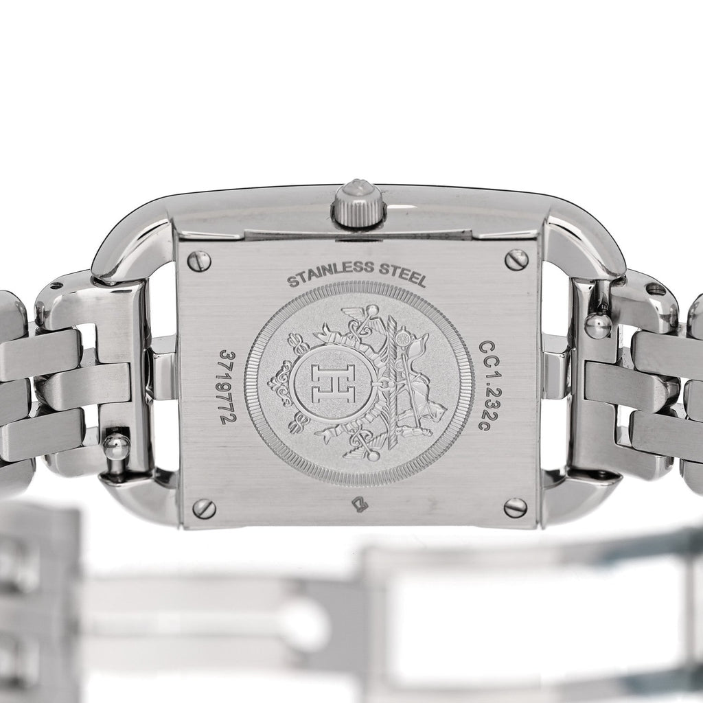 エルメス ステンレススチール ダイヤモンド ベゼル 23mm ケープコッド クォーツ ウォッチ (代金引換)