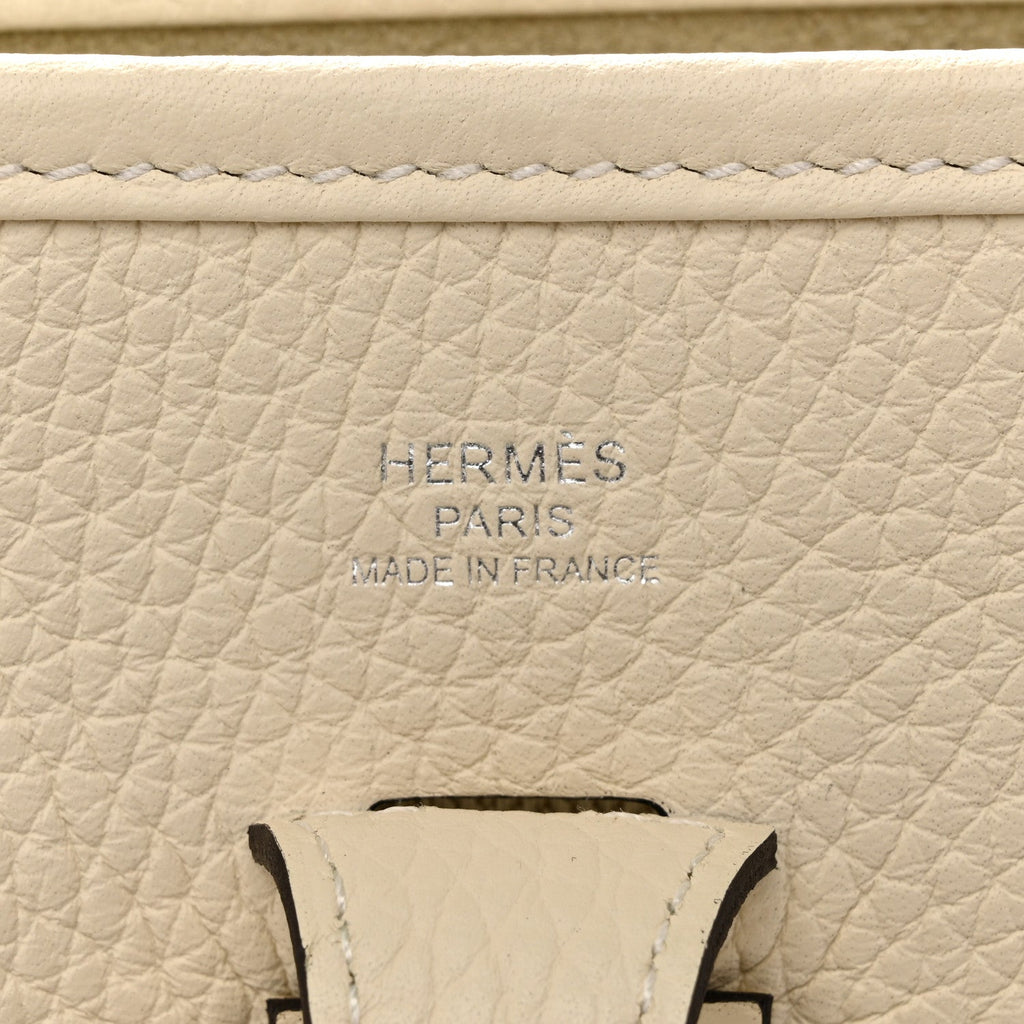 エルメス トリオンル Clemence エヴリーン 23 ポシェ III クリーム (代金引換)