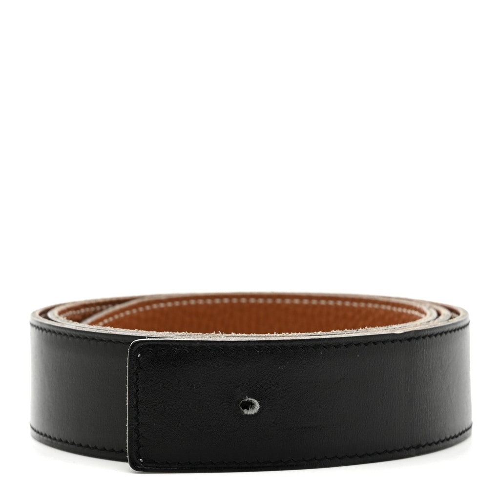 エルメス ボックス トゴ リバーシブル 32mm ベルトストラップ 85 ブラック ゴールド (代金引換)
