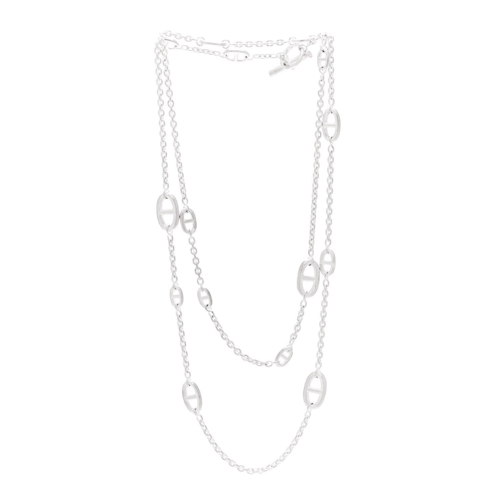 エルメス スターリングシルバー ファランドール ネックレス 120 (代金引換)