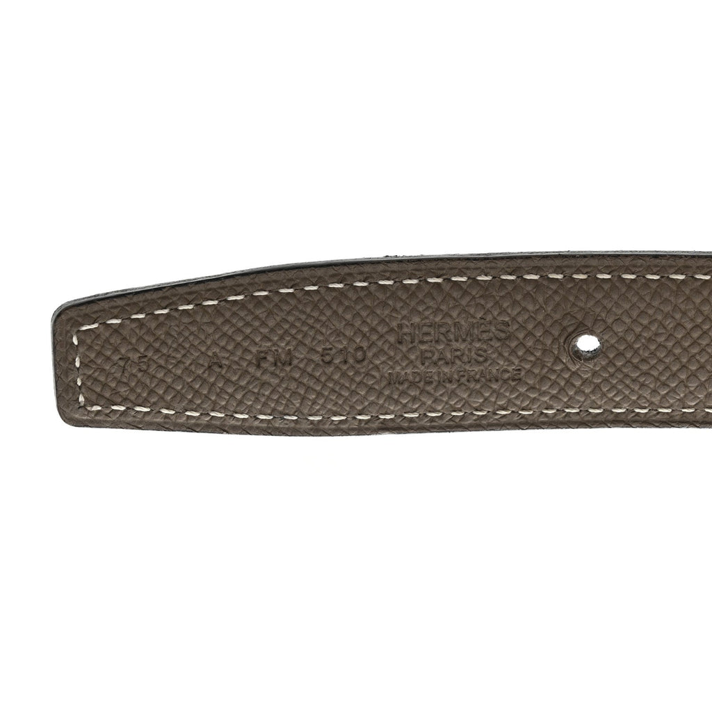 エルメス スウィフト エプソン 24mm ミニ コンスタンス H ベルト 75 30 ブラック エトゥープ (代金引換)