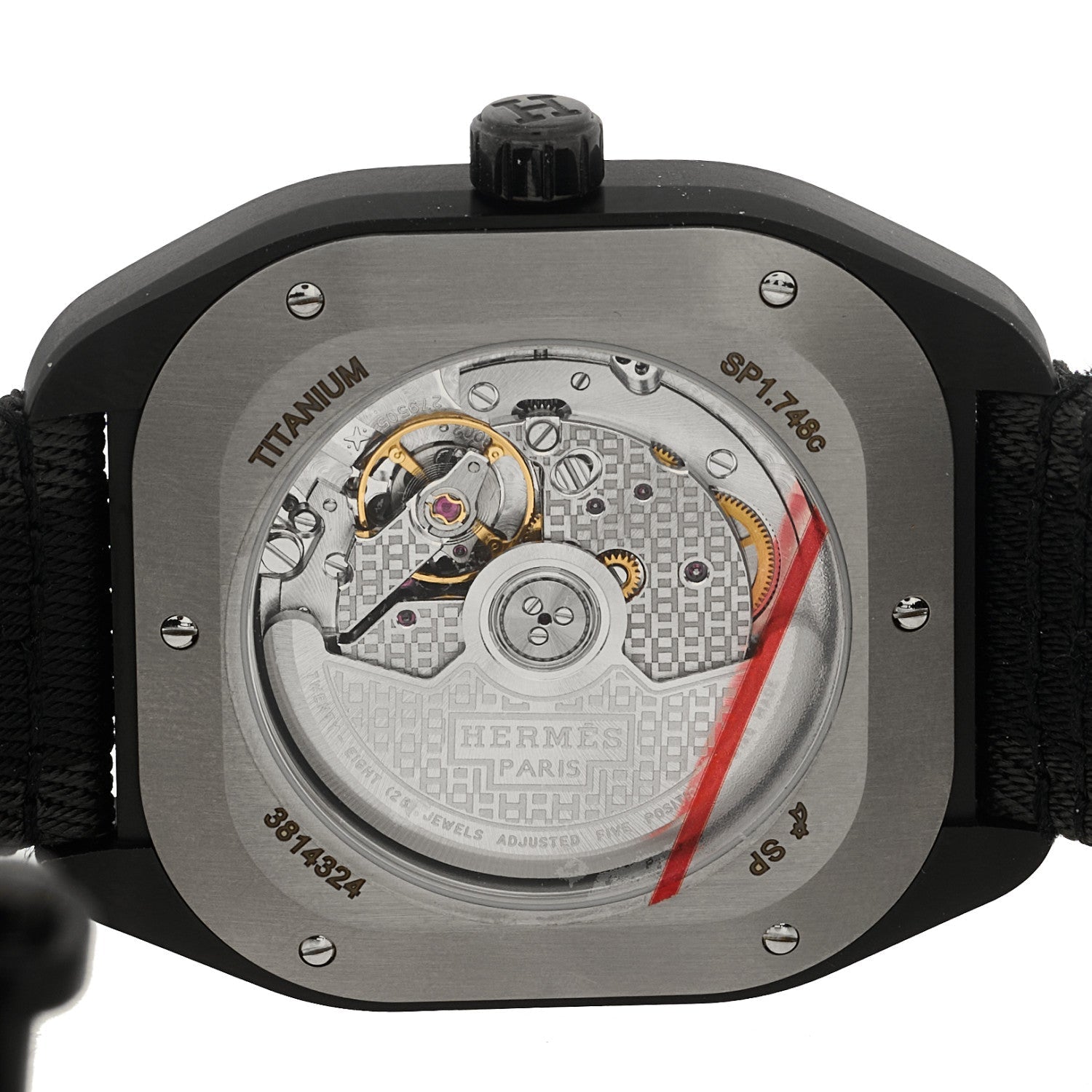 エルメス DLCコーティングチタニウムラバー 39mm H08 自動巻き腕時計 ノワール (代金引換)