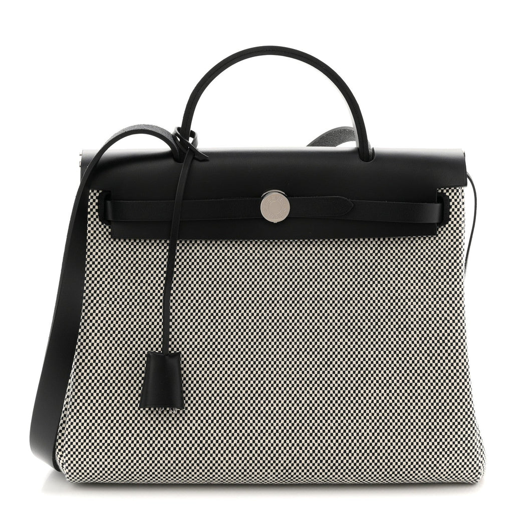 エルメス ヴァッシュ ハンター クロス ヴィンゲ Herbag Zip リターン 31 PM エクリュ ブラック (代金引換)