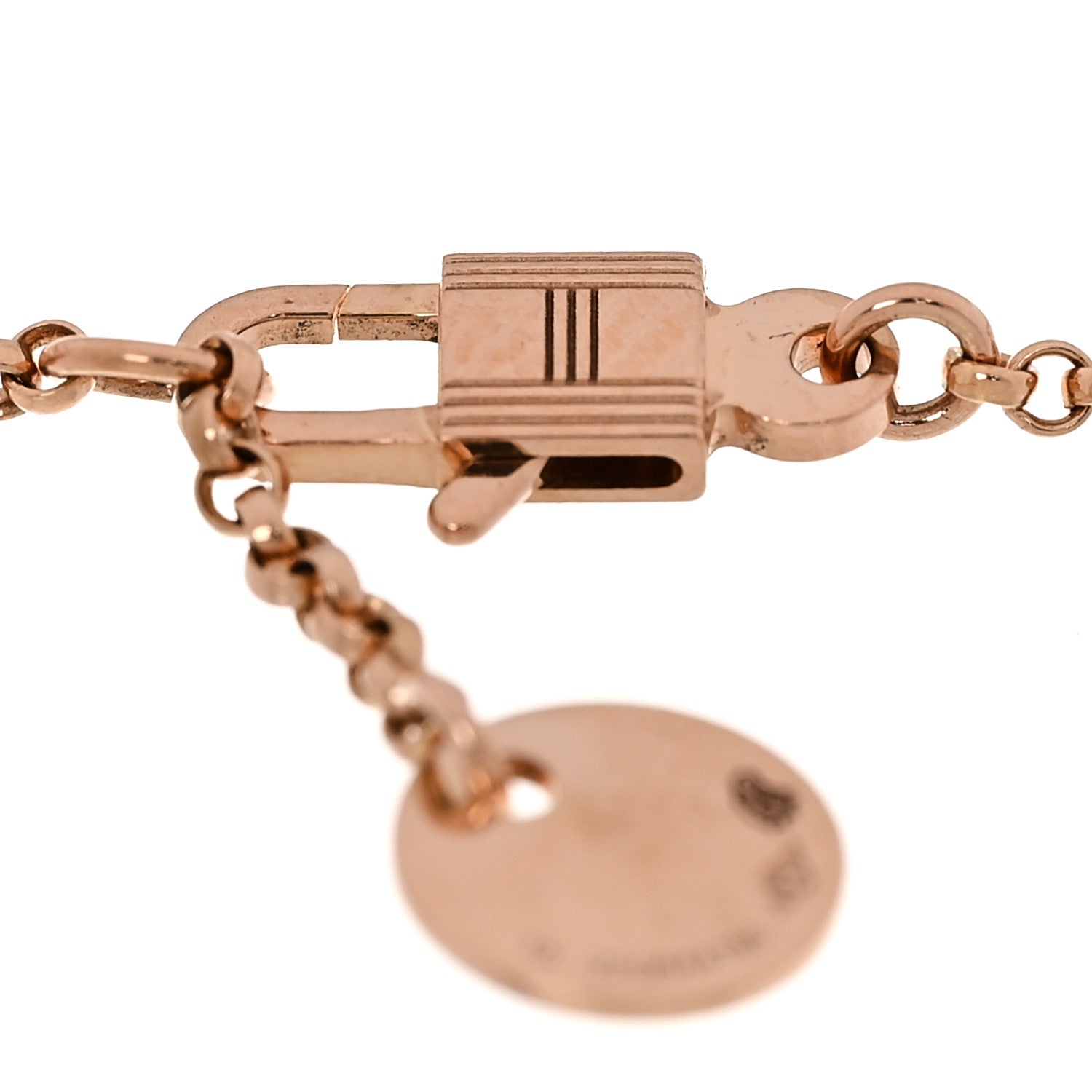エルメス 18K ローズゴールド ダイヤモンド クル ド ア ブレスレット (代金引換)