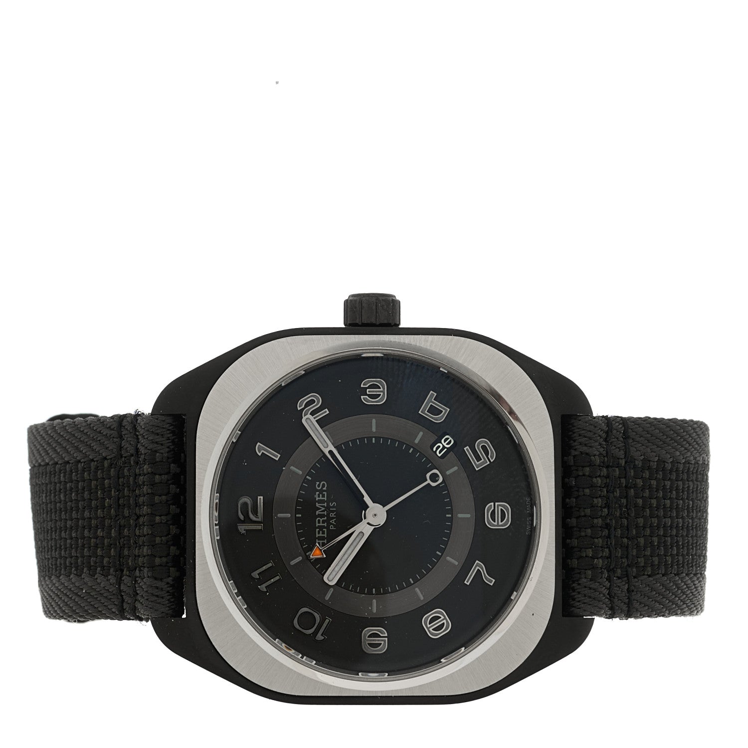 エルメス DLCコーティングチタニウムラバー 39mm H08 自動巻き腕時計 ノワール (代金引換)