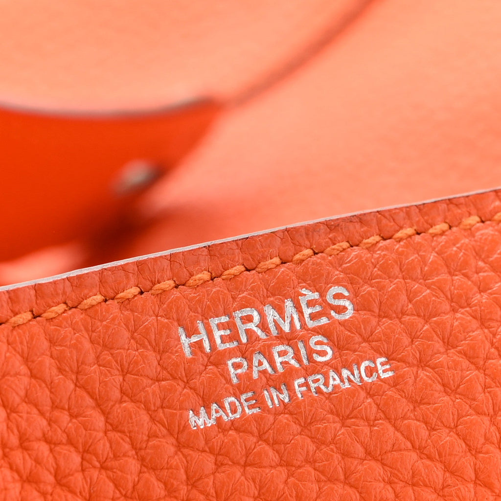 エルメス トリヨン クレマンス リンディ 34 オレンジ (代金引換)