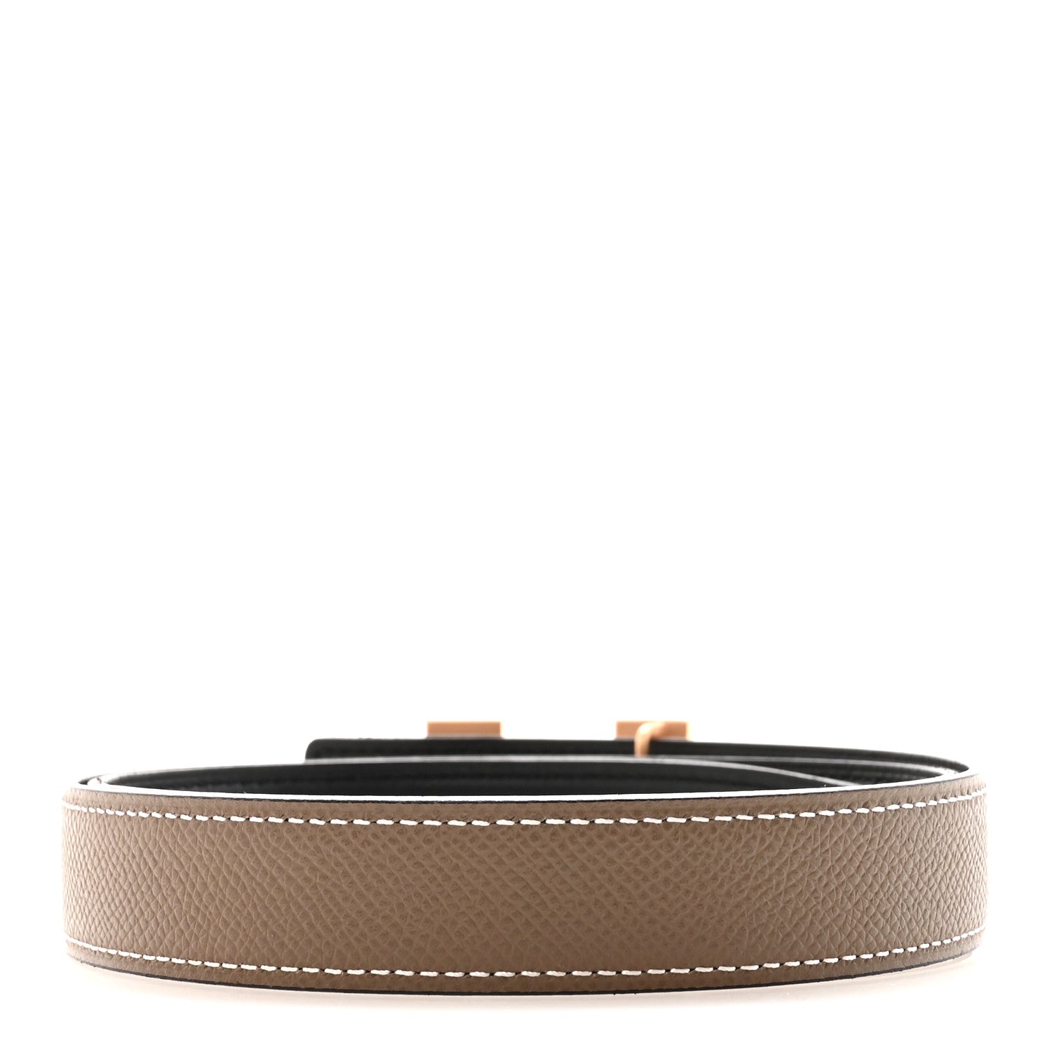 エルメス スウィフト エプソン 24mm ミニ H ベルト 75 ブラック・エトゥープ (代金引換)