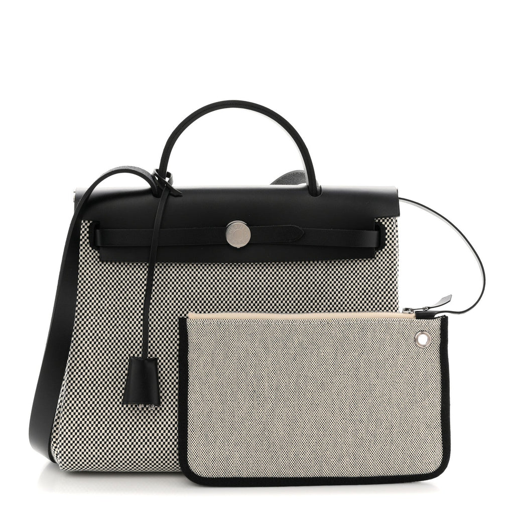 エルメス ヴァッシュ ハンター クロス ヴィンゲ Herbag Zip リターン 31 PM エクリュ ブラック (代金引換)