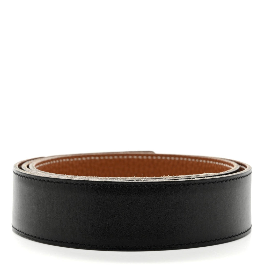 エルメス ボックス トゴ リバーシブル 32mm ベルトストラップ 85 ブラック ゴールド (代金引換)