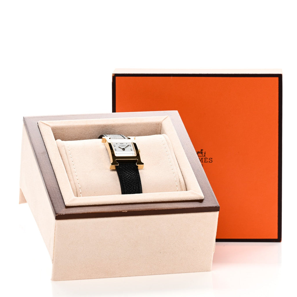 エルメス ステンレススチール エプソン 21mm ユールH クォーツウォッチ ノワール (代金引換)
