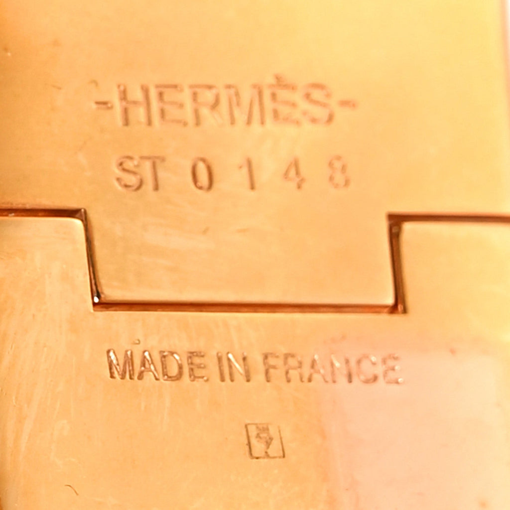 エルメス エナメル ワイドクリッククラック H PM ブレスレット ローズカンドゥール (代金引換)