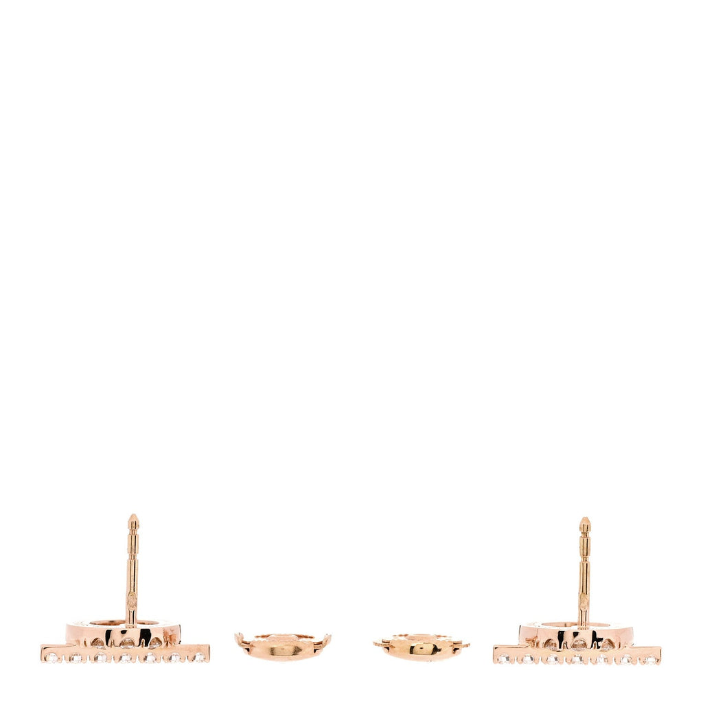 エルメス 18K ローズゴールド ダイヤモンド フィネス ピアス (代金引換)