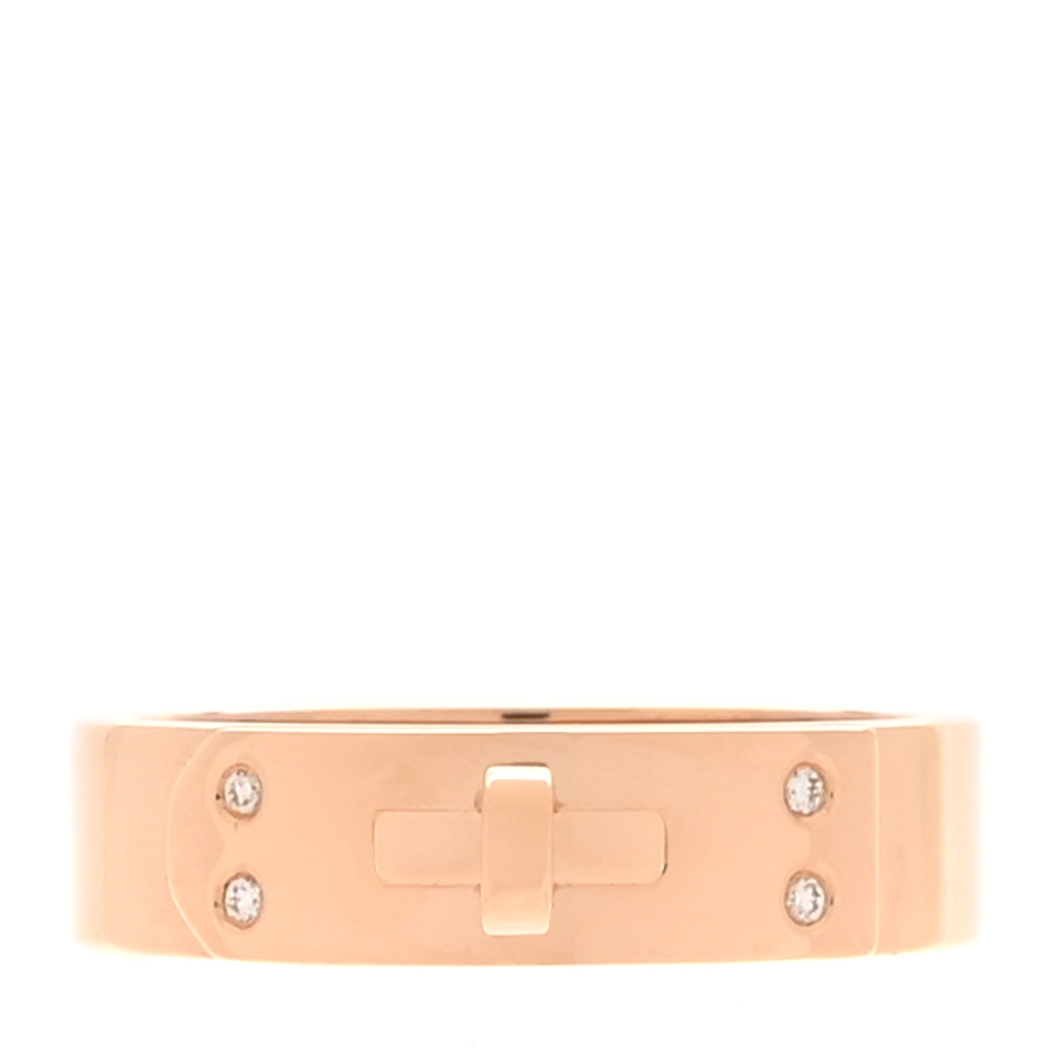 エルメス 18K ローズゴールド ダイヤモンド PM ケリー リング 52 6 (代金引換)